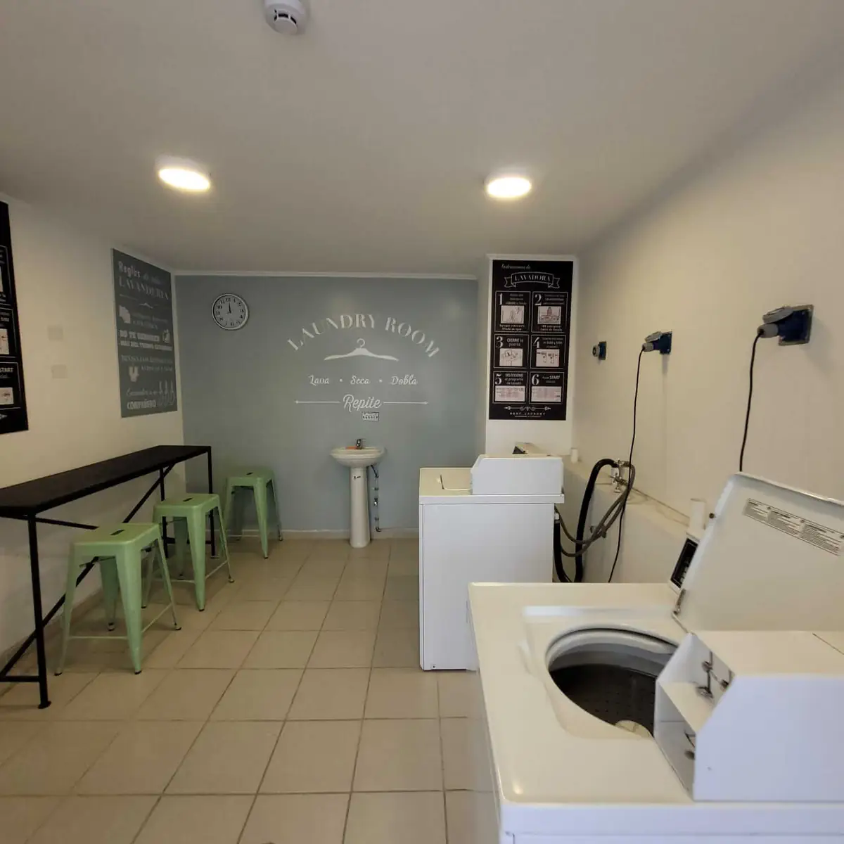 Sala de lavado y secado