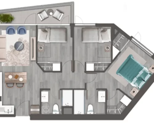 Departamento 3d1b 68 m2 entrega inmediata