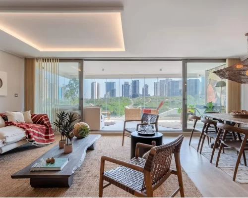 Comedor gran espacios Departamento 3dormitorios 4 baños Reñaca venta con bono pie enttrega inmediata