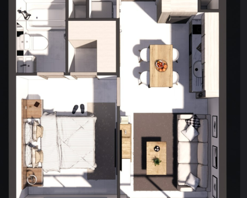 Departamneto 1 dormitorio1 baño venta Estacion Central