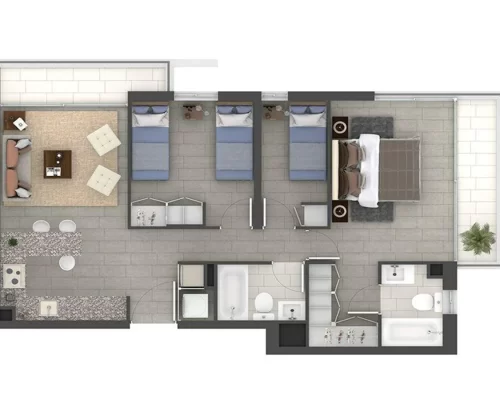 Departamento 3D2B Entrega inmediata venta con bono pie metro Carlos Valdovinos