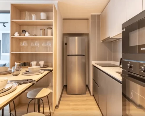 Cocina y refrigerador