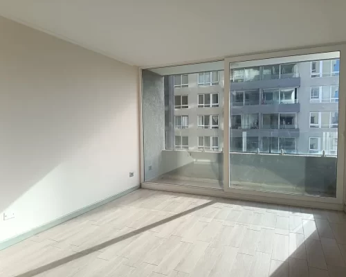 Living comedor vista ventanal departamento 3d2b venta en Macul entrega inmediata vende Midepartamento.cl