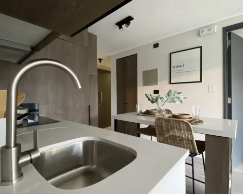 Cocina mirada doritorio venta departamento La Florida bono pie entrega inmediata
