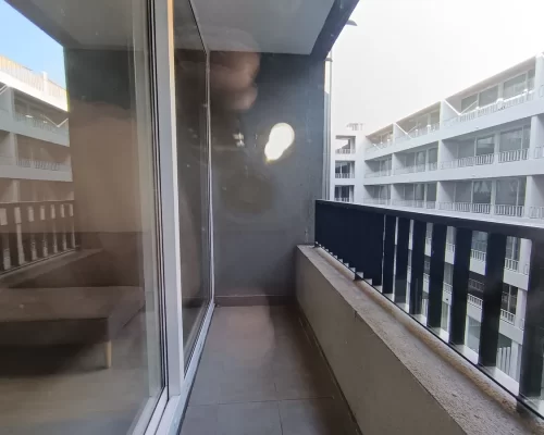 Balcon Departamento 1d1b 39,11 m2 enttrega inmediata con bono pie Santiago Centro