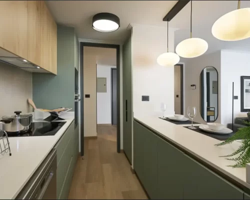 Cocina departamento en providencia venta con bono pie