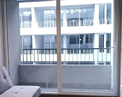 Balcon departamento venta con bono pie Santiago Centro