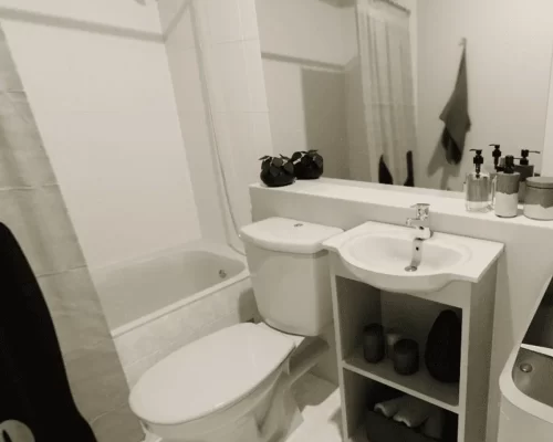 baño con conexión lavadora