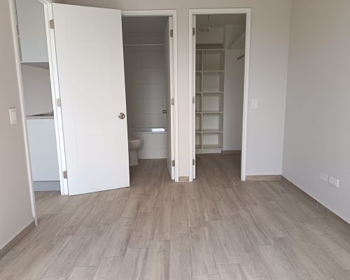 Dormitorio cama 2 plazas venta departamento Estacion Central bono pie