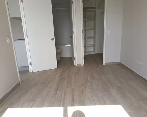 Dormitorio principal cama 2 plazas venta departamento Estacion Central biono pie