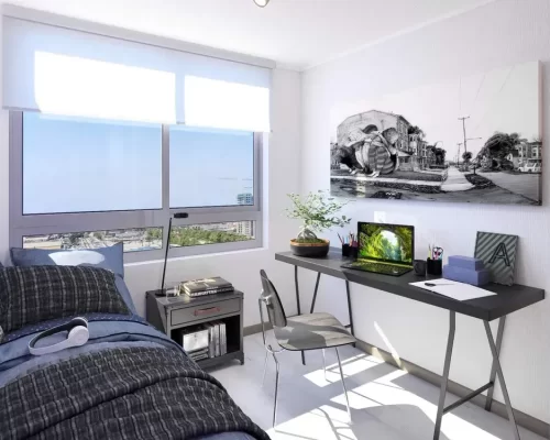 Segundo dormitorio departamento venta SAntiago Centro metro Franklin