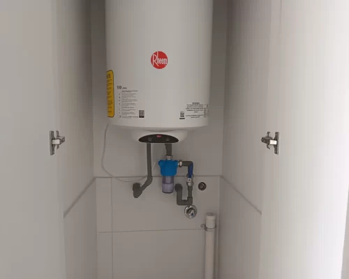 Termo y conexion lavadora venta departamento Estacion Central biono pie