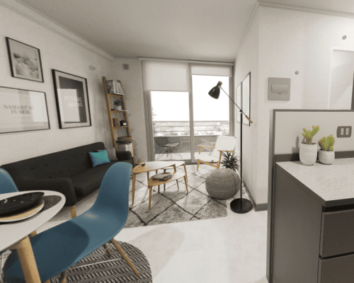 2) Living Comedor