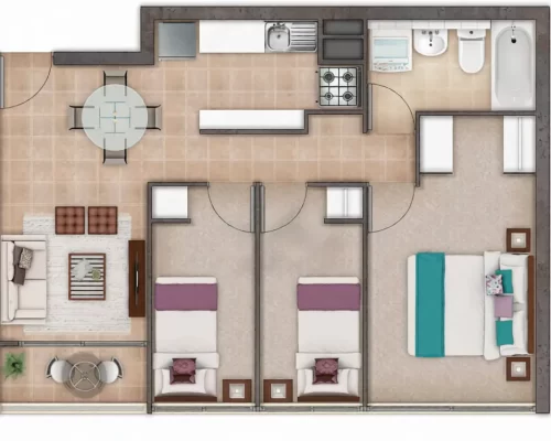 Departamento 3d1b 48 m2 San Miguel Bono pie