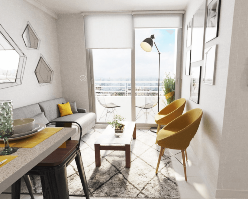 3) Living comedor