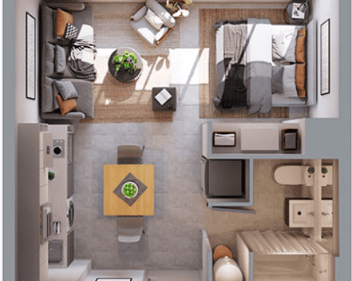 Studio G 29,76 m2 Sin balcon