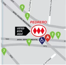 Metro pedreros a paso del metro